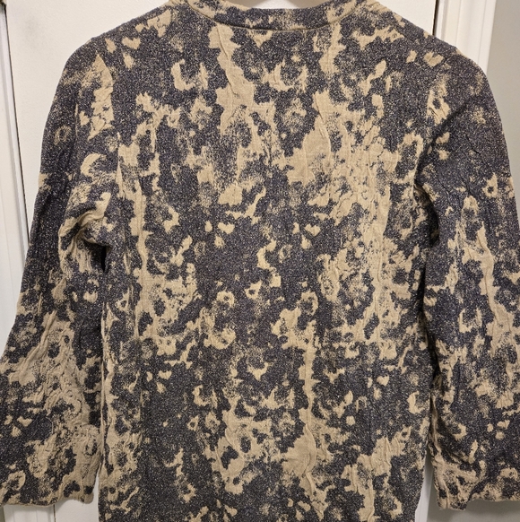 Zara Limited Edition Jaquard Knit Duster Coat Size Small Gold/ Grey,Blue - Picture 11 of 14